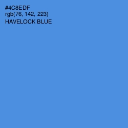 #4C8EDF - Havelock Blue Color Image